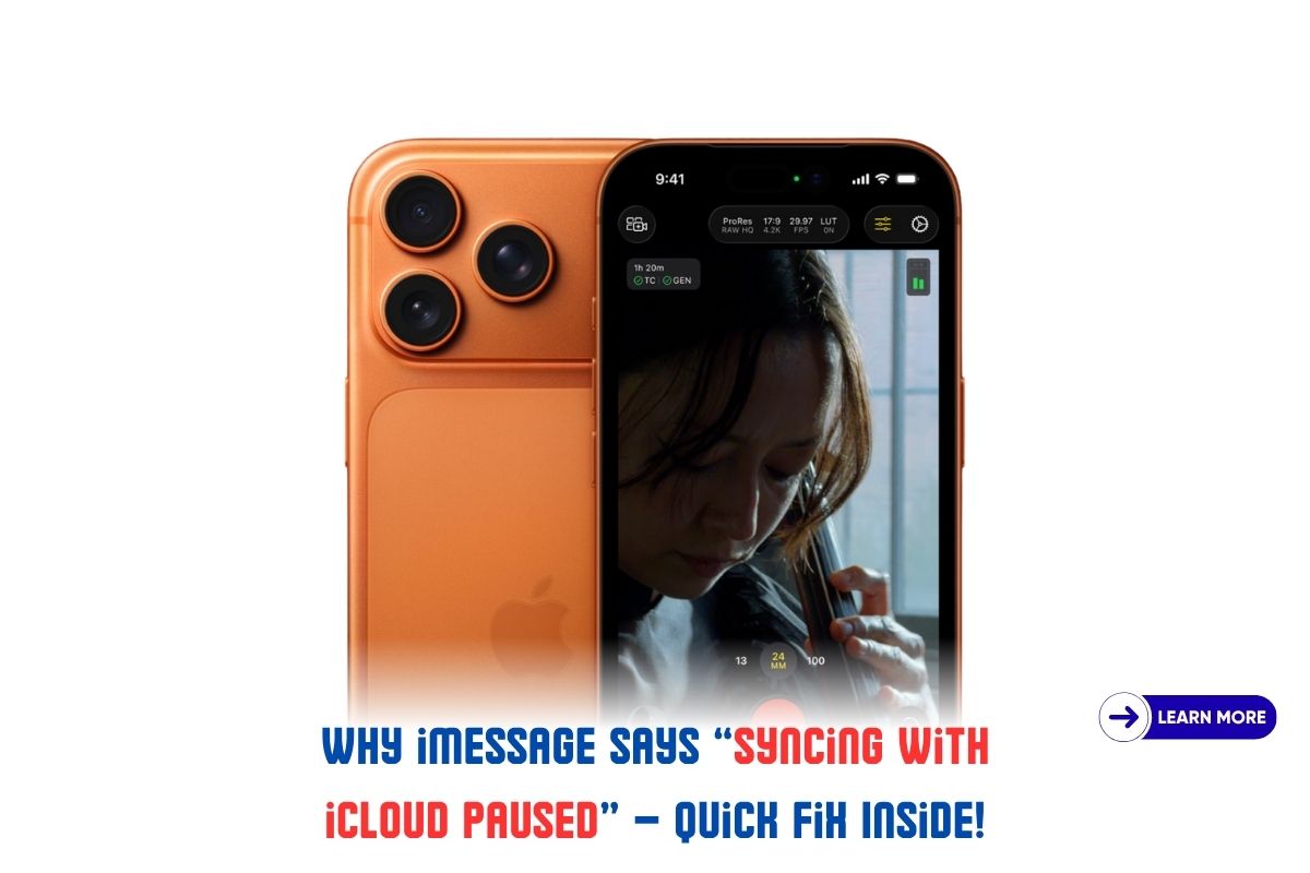 Why iMessage Says “Syncing with iCloud Paused” Quick Fix Inside!